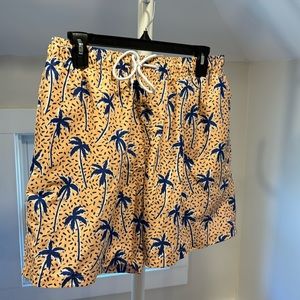 Boardies bathing suit in palm, Size large